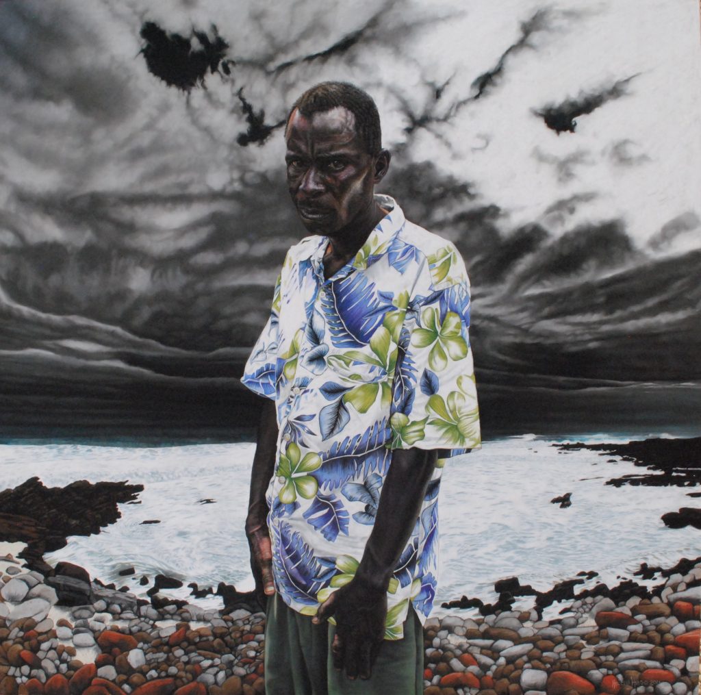 Before the Storm, 122cm x 122cm, pastel on board