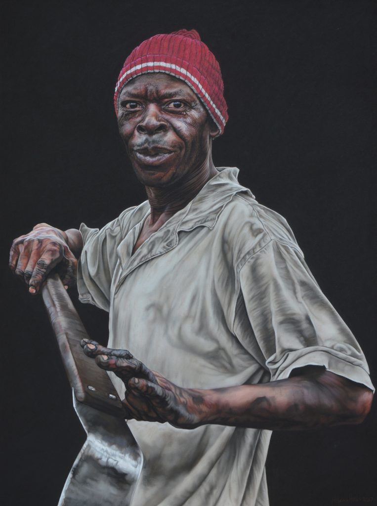 Man V, 80cm x 60cm, pastel on board