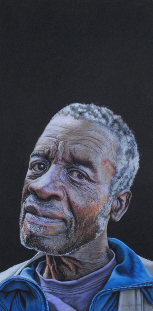 The Job Seeker I, 50cm x 25cm, pastel on board