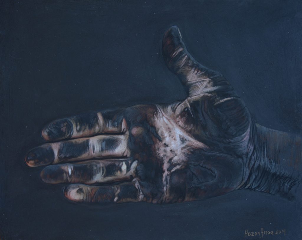 Sugar and Salt II, 24cm x 30cm, pastel on board