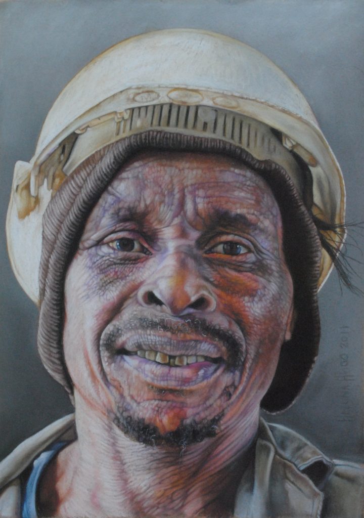 At the Brick Factory II, 35cm x 25cm, pastel on board