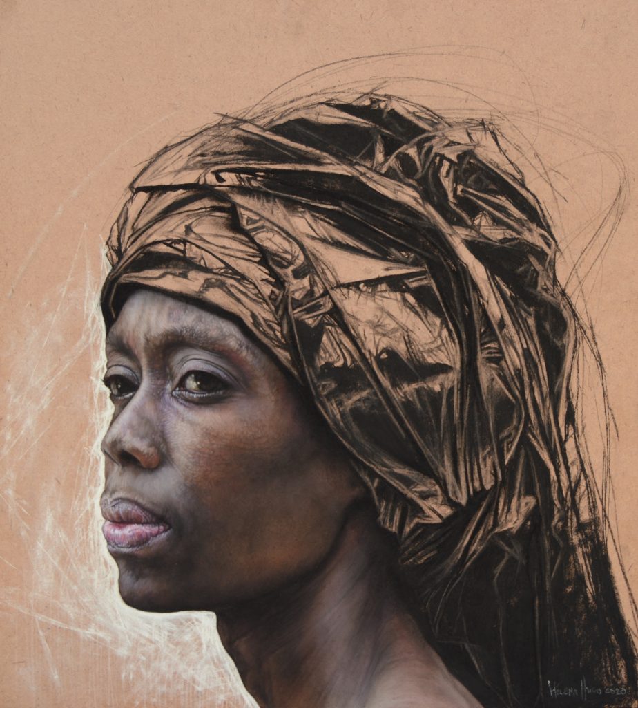 Protectress III, 47cm x 42cm, pastel on board