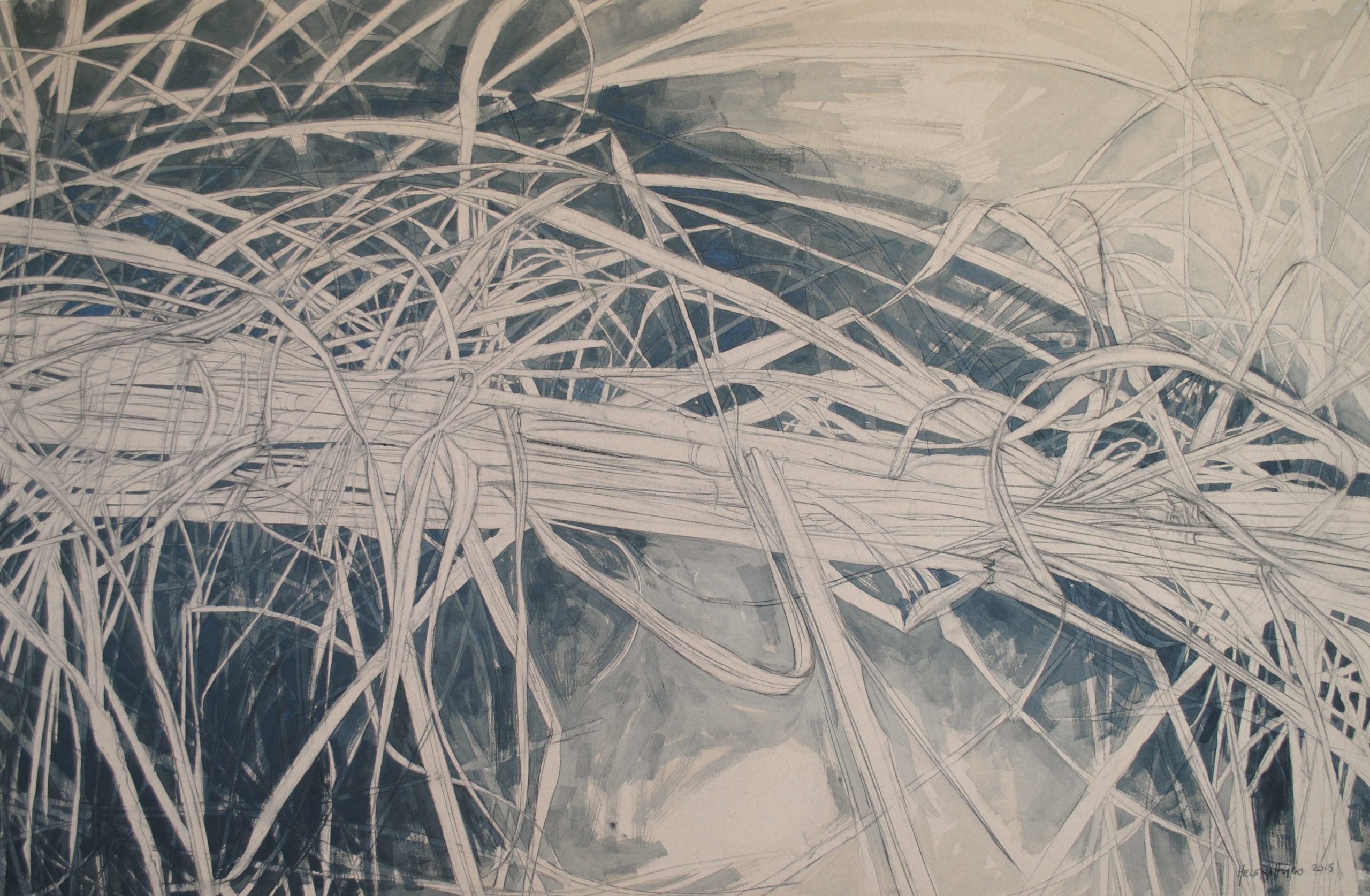 Man is like Grass I

80cm x 122cm

Charcoal and ink on board