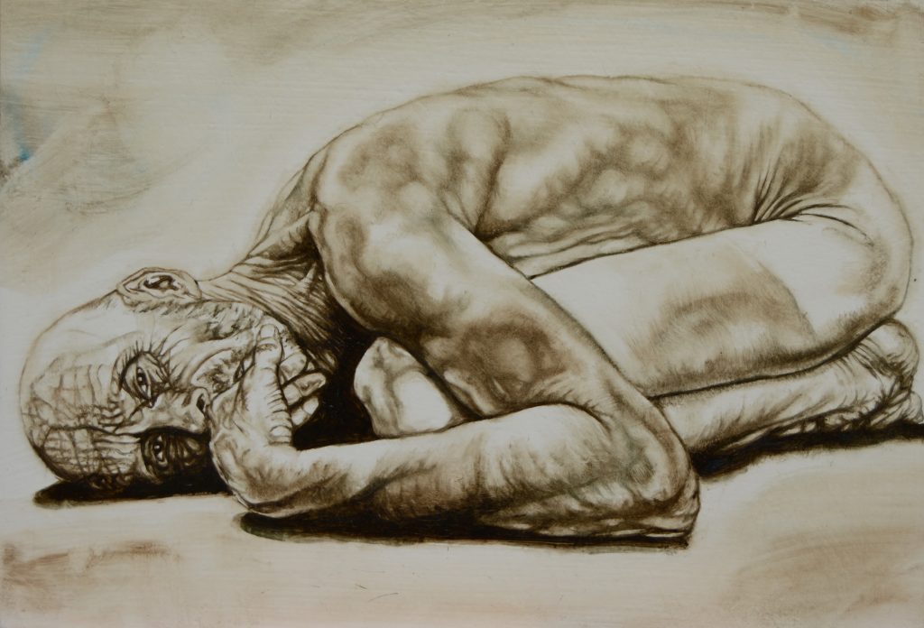 Untitled, 13cm x 18cm, oil on board