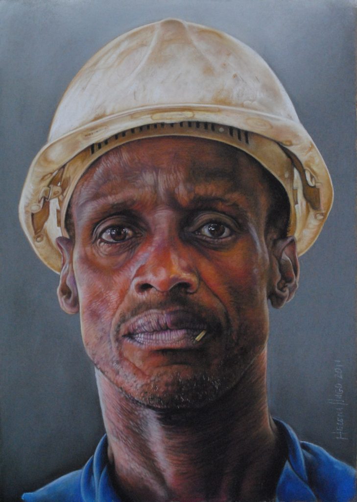 At the Brick Factory I, 35cm x 25cm, pastel on board