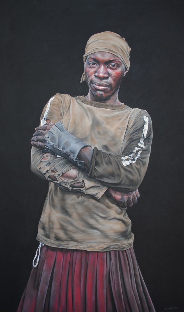 Man I, 122cm x75cm, pastel on board
