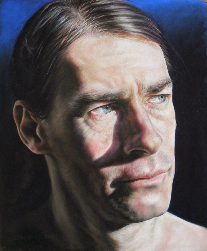 St. Sebastian, 35cm x 25cm, pastel on board